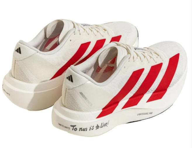 Adidas Adizero EVO SL Woven Men's Running Shoes – White/Red (JS1182)