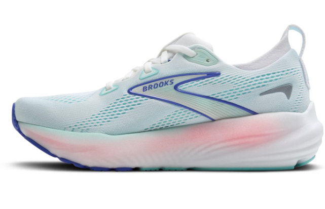 Brooks Glycerin 22 Running Shoes – Women's (White / Limpet Shell / Amparo Blue)