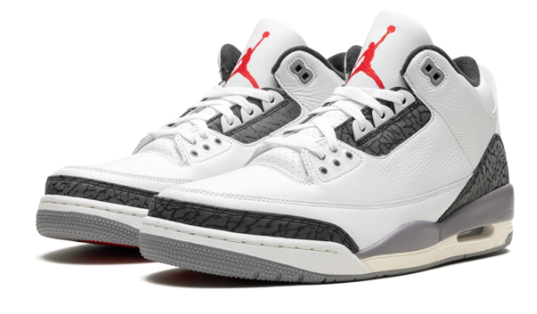 Air Jordan 3 'Cement Grey' Men's Sneakers – CT8532-106