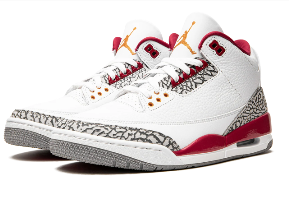 Air Jordan 3 'Cardinal' Men's Sneakers – CT8532-126